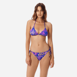 Women Classic brief Printed - Women brief to be tied bikini Bottom Phuket, Sea blue frontworn Women Classic brief Printed - Women brief to be tied bikini Bottom Phuket, Sea blue frontworn