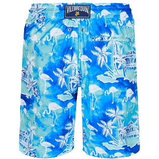 Imagen de Hombre Clásico largon Estampado - Bañador largo con estampado 2012 Flamants Roses para hombre, Laguna vista trasera Imagen de Hombre Clásico largon Estampado - Bañador largo con estampado 2012 Flamants Roses para hombre, Laguna vista trasera