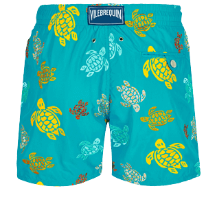 Hombre Clásico Bordado - Bañador con bordado Ronde Des Tortues para hombre - Edición limitada, Ming blue back Hombre Clásico Bordado - Bañador con bordado Ronde Des Tortues para hombre - Edición limitada, Ming blue back