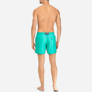 Men Classic / Moorea Printed - Men Water-Reactive Swimtrunks Hypnotic Turtles, Veronese green backworn Men Classic / Moorea Printed - Men Water-Reactive Swimtrunks Hypnotic Turtles, Veronese green backworn
