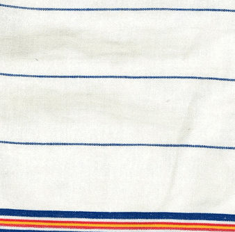 Bermudas de lino con estampado 1972 Stripes para hombre, Blanco tiza estampado