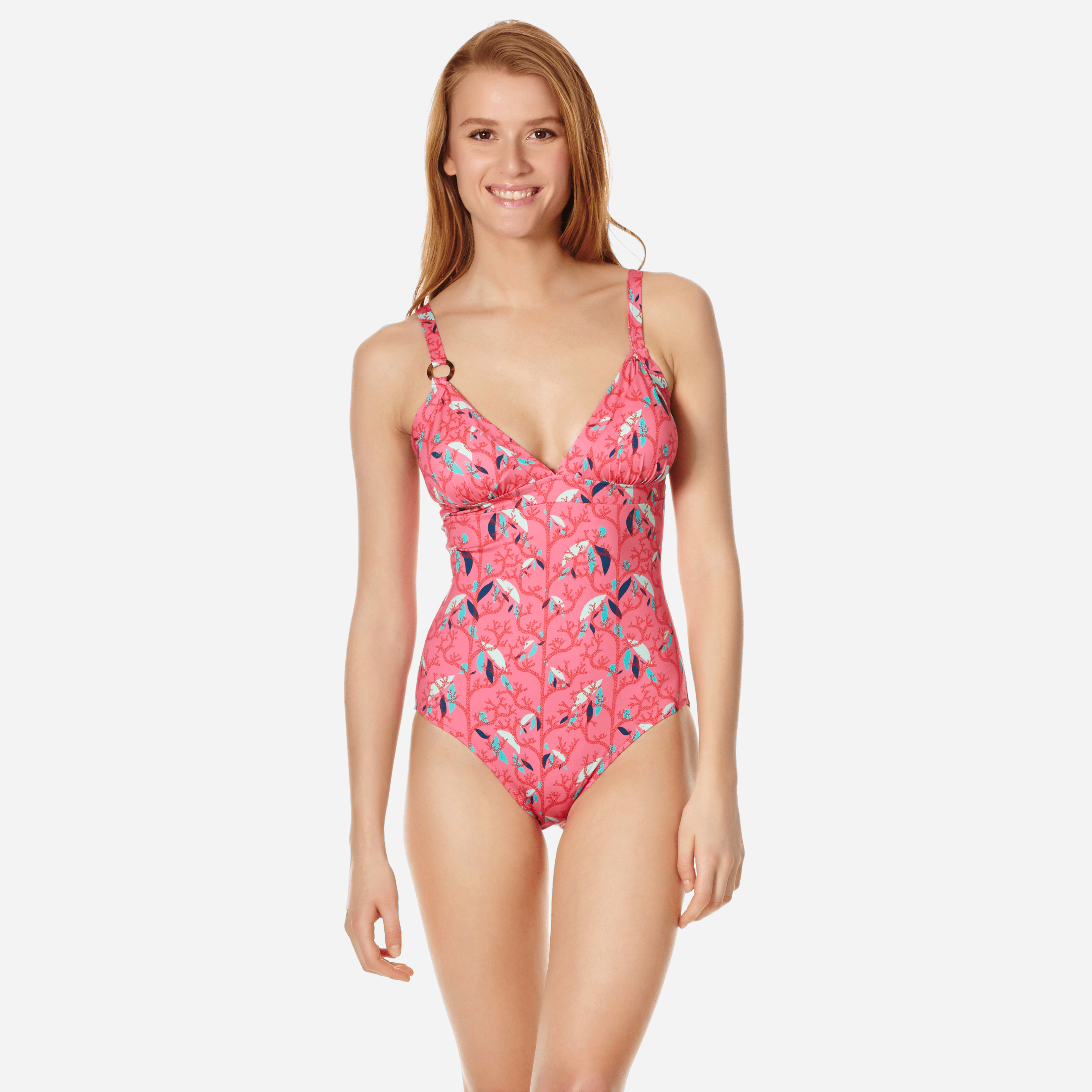 Click to view more detailed imagery on our partner's website Vilebrequin Women One Piece Swimsuit Triangle Turtles Song In Pink