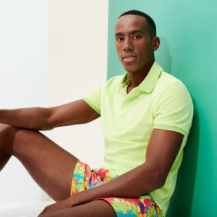 Homme AUTRES Uni - Polo Eponge homme uni, Coriandre supp1 Homme AUTRES Uni - Polo Eponge homme uni, Coriandre supp1