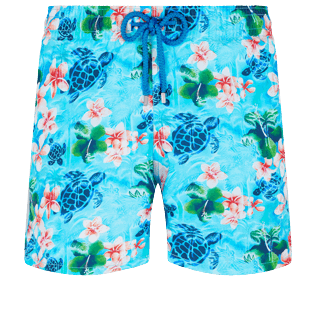 男款 Classic 印制 - 男士 Turtles Jungle 泳裤, Lazulii blue 正面图