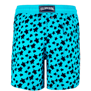 Men Classic / Moorea Printed - Men Swimwear Flocked Micro ronde des tortues, Curacao back Men Classic / Moorea Printed - Men Swimwear Flocked Micro ronde des tortues, Curacao back