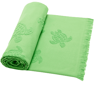 Others 纯色 - Turtles Jacquard 毛圈布富塔浴巾, Grass green backworn Others 纯色 - Turtles Jacquard 毛圈布富塔浴巾, Grass green backworn