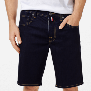 Homme AUTRES Uni - Bermuda en Jean 5 Poches Homme, Dark denim w1 supp1 Homme AUTRES Uni - Bermuda en Jean 5 Poches Homme, Dark denim w1 supp1