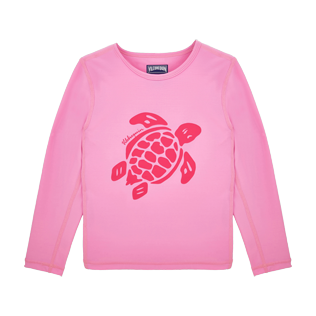 Others Printed - Kids Long Sleeves Rashguards Solid, Pink front Others Printed - Kids Long Sleeves Rashguards Solid, Pink front