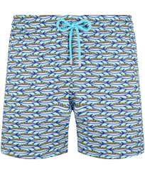 Men Others Printed - Men Stretch Swimwear Marbella, Lagoon front view