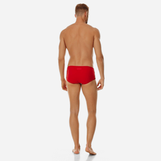 Men Swim brief and Boxer Solid - Men Fitted Swim Brief Tuxedo, Red polish backworn Men Swim brief and Boxer Solid - Men Fitted Swim Brief Tuxedo, Red polish backworn
