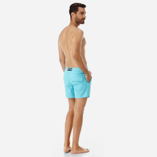 Men Flat belts Solid - Men Flat Belt Stretch Swimwear Solid, Tropezian blue backworn Men Flat belts Solid - Men Flat Belt Stretch Swimwear Solid, Tropezian blue backworn