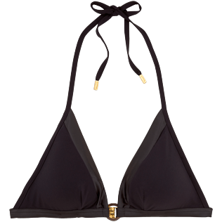 Femme Hauts Uni - Haut de maillot triangle foulard Smoking, Noir front Femme Hauts Uni - Haut de maillot triangle foulard Smoking, Noir front