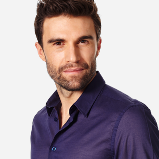 Autros Liso - Camisa en gasa de algodón de color liso unisex, Midnight blue supp1 Autros Liso - Camisa en gasa de algodón de color liso unisex, Midnight blue supp1