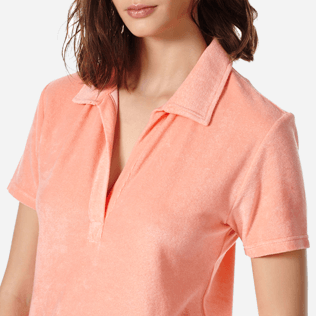 Women Others Solid - Women Terry cloth Polo Shirt Solid, Blush supp1 Women Others Solid - Women Terry cloth Polo Shirt Solid, Blush supp1
