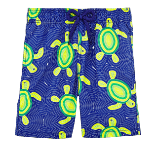 Niños Autros Estampado - Bañador con estampado Mosaic Turtles para niño, Azul neptuno front Niños Autros Estampado - Bañador con estampado Mosaic Turtles para niño, Azul neptuno front