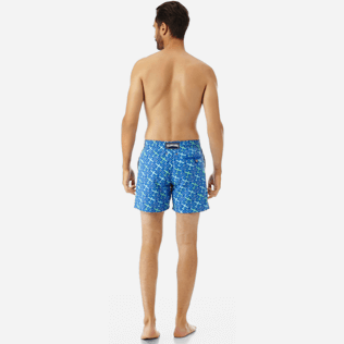 Hombre Bordados Bordado - Bañador bordado con estampado St Barth para hombre - Edición limitada, Mar azul backworn Hombre Bordados Bordado - Bañador bordado con estampado St Barth para hombre - Edición limitada, Mar azul backworn