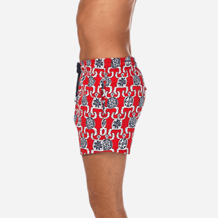 Herren Klassische Moorea Bedruckt - Primitive Turtles Superflex-Badeshorts, Mohnrot supp3 Herren Klassische Moorea Bedruckt - Primitive Turtles Superflex-Badeshorts, Mohnrot supp3