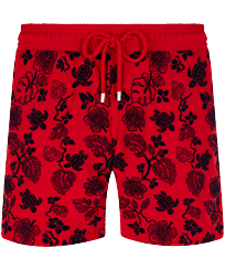 Men Swim Trunks Ultra-light and packable Natural Turtles Flocked Peppers front view