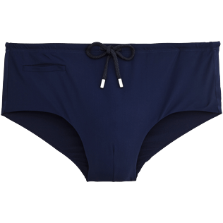 Hombres Corte Corto Liso - Bañador slip Tuxedo con estampado Smoking, Azul marino front Hombres Corte Corto Liso - Bañador slip Tuxedo con estampado Smoking, Azul marino front