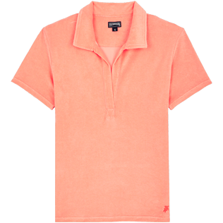 Women Others Solid - Women Terry cloth Polo Shirt Solid, Blush front Women Others Solid - Women Terry cloth Polo Shirt Solid, Blush front