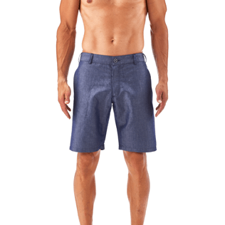Uomo Bermuda Unita - Bermuda a sigaretta tinta unita, Blu jeans supp2 Uomo Bermuda Unita - Bermuda a sigaretta tinta unita, Blu jeans supp2
