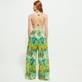 Women Others Printed - Women Cotton Pants Jungle Rousseau, Ginger back worn view