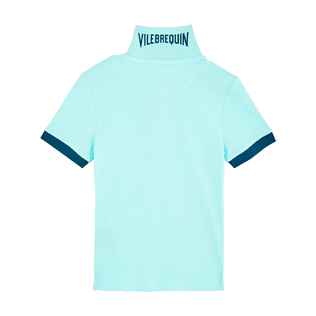 Boys Others Solid - Boys Cotton Pique Polo shirt Solid, Lagoon back Boys Others Solid - Boys Cotton Pique Polo shirt Solid, Lagoon back
