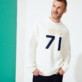 Hombre Autros Liso - Jersey con cuello redondo VBQ71 para hombre, Off white frontworn Hombre Autros Liso - Jersey con cuello redondo VBQ71 para hombre, Off white frontworn