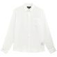 Men Others Solid - Men Linen Shirt Solid, White front view