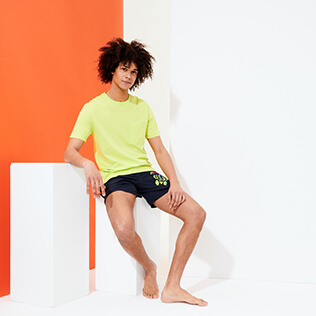 Herren Andere Uni - Einfarbiges T-Shirt aus Bio-Baumwolle für Herren, Coriander supp2 Herren Andere Uni - Einfarbiges T-Shirt aus Bio-Baumwolle für Herren, Coriander supp2
