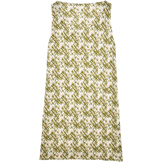 Women Others Printed - Women Cowl neck Linen Jersey Dress Bamboo Song, Peony back Women Others Printed - Women Cowl neck Linen Jersey Dress Bamboo Song, Peony back