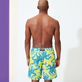 Men Long classic Printed - Men Swim Trunks Long 2014 Poulpes, Lemon back worn view