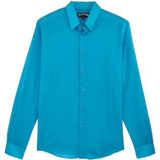 Autros Liso - Camisa en velo de algodón de color liso unisex, Seychelles front Autros Liso - Camisa en velo de algodón de color liso unisex, Seychelles front