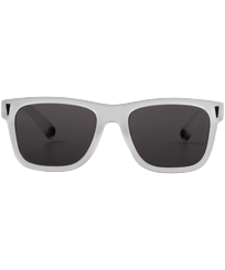 Autros Liso - Gafas de sol de color liso unisex, Blanco vista frontal desgastada