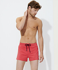 Men Others Solid - Men Swimwear Short and Fitted Stretch Solid, Masala front worn view