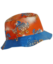 Others Printed - Unisex Bucket Hat Ronde des Tortues Sunset - Vilebrequin x The Beach Boys, Multicolor front view