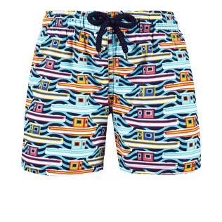 Boys Others Printed - Boys Stretch swimtrunks Mykonos, Tropezian blue front Boys Others Printed - Boys Stretch swimtrunks Mykonos, Tropezian blue front