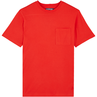 Hombre Autros Liso - Camiseta de punto de algodón pima en color liso para hombre, Medicis red front Hombre Autros Liso - Camiseta de punto de algodón pima en color liso para hombre, Medicis red front