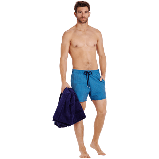 Hombre Clásico stretch Gráfico - Bañador elástico con estampado Carreaux para hombre, Swimming pool supp2 Hombre Clásico stretch Gráfico - Bañador elástico con estampado Carreaux para hombre, Swimming pool supp2