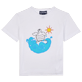 Garçons AUTRES Imprimé - T-shirt en Coton Organique garçon Surf, Blanc vue de face Garçons AUTRES Imprimé - T-shirt en Coton Organique garçon Surf, Blanc vue de face