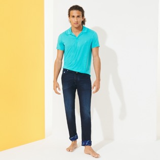 Hombre Autros Estampado - Vaqueros para hombre con cinco bolsillos y el estampado 2009 Les Requins, Mar azul supp1 Hombre Autros Estampado - Vaqueros para hombre con cinco bolsillos y el estampado 2009 Les Requins, Mar azul supp1