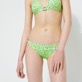 Women Fitted Printed - Women Bikini Bottom Midi Brief Turtles Smiley - Vilebrequin x Smiley®, Lazulii blue details view 2