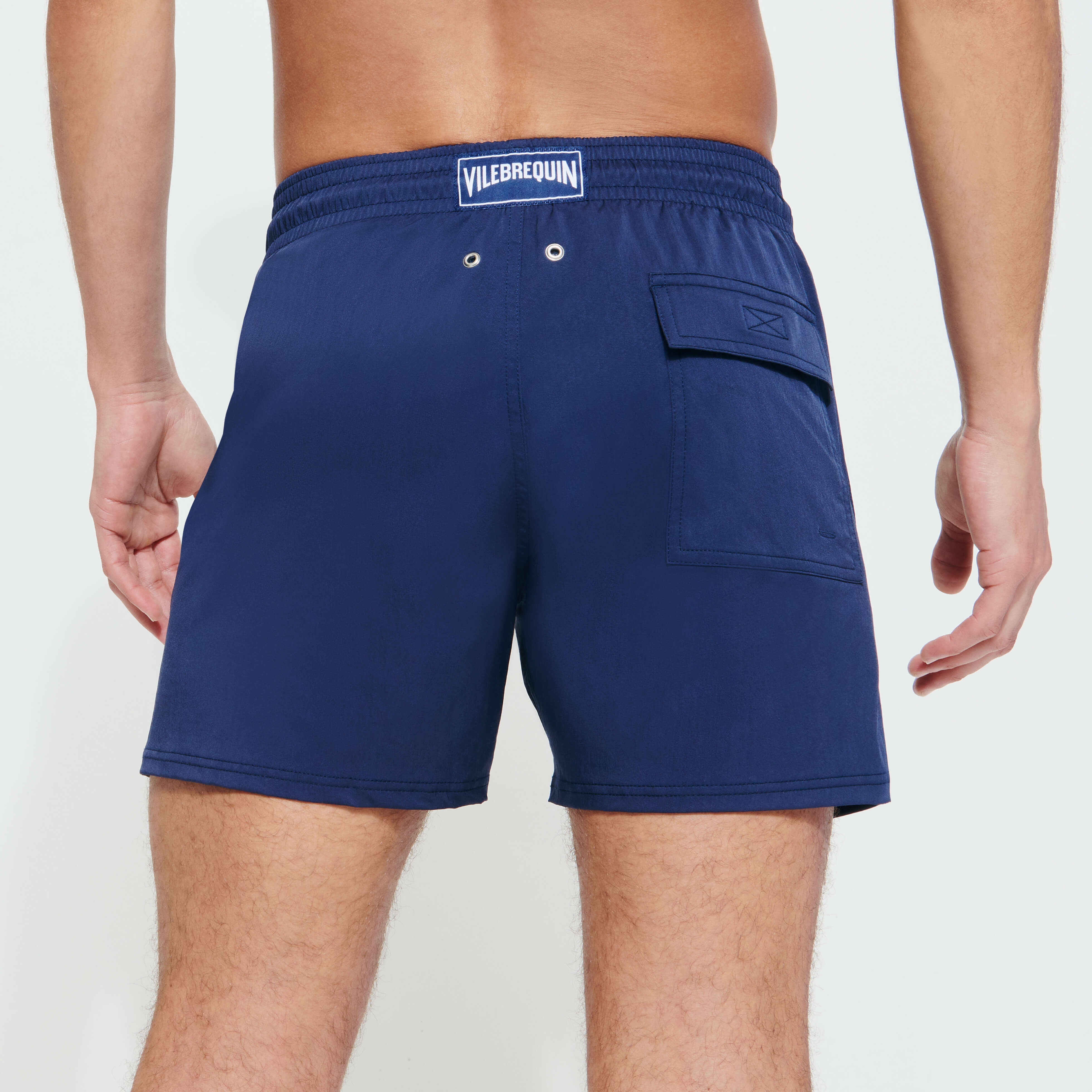 Men Stretch Short Swim Shorts Solid Vilebrequin Men Swim Trunks