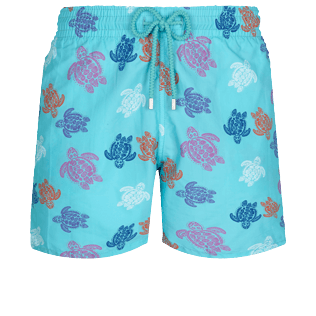 Homme CLASSIQUE Imprimé - Maillot de bain homme Ronde des Tortues Indies, Bleu lazuli front Homme CLASSIQUE Imprimé - Maillot de bain homme Ronde des Tortues Indies, Bleu lazuli front