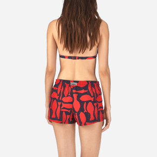 Mujer Autros Estampado - Pantalón corto recto con estampado Silex Fishes, Amapola supp2 Mujer Autros Estampado - Pantalón corto recto con estampado Silex Fishes, Amapola supp2