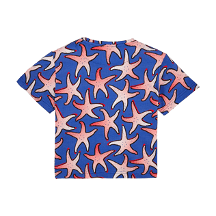 Niños T-Shirt Estampado - Camiseta de algodón con estampado Starfish Art para niño, Azul neptuno back Niños T-Shirt Estampado - Camiseta de algodón con estampado Starfish Art para niño, Azul neptuno back