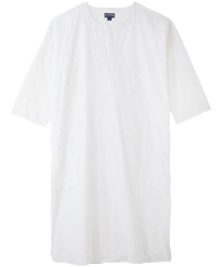 女款 Others 绣 - 女士英式刺绣棉质罩衫, White 正面图