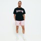 Hombre Autros Estampado - Camiseta con logotipo Bandana estampado para hombre de Vilebrequin x BAPE® BLACK, Negro detalles vista 2