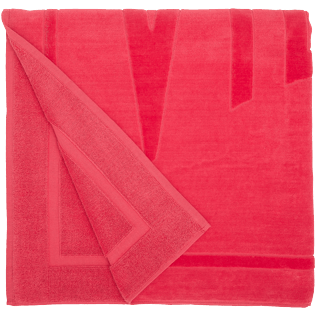 男款 Others 纯色 - 有机棉的纯色沙滩巾, Shocking pink 后视图