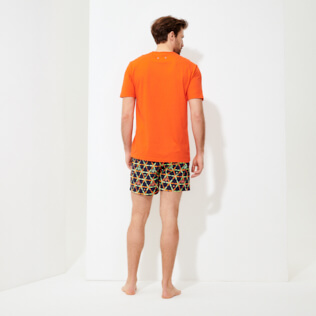 Uomo Altri Unita - T-shirt uomo in cotone biologico tinta unita, Nespola backworn Uomo Altri Unita - T-shirt uomo in cotone biologico tinta unita, Nespola backworn